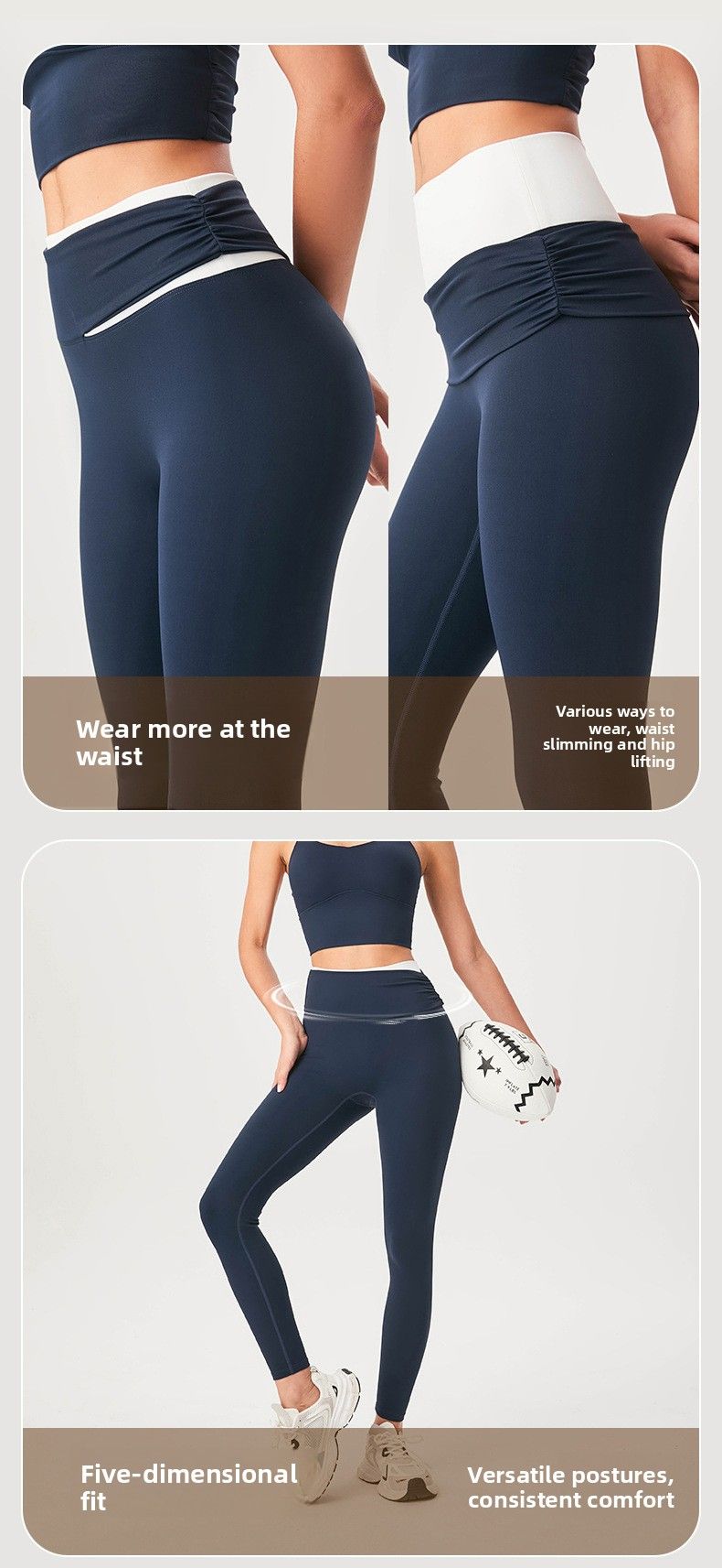 Color-Block Backless Bra Fixed Cup Cool Lycra Vest Women Autumn Winter Tight-Fitting Hip-Lifting Sports Fitness Set_voghion.com