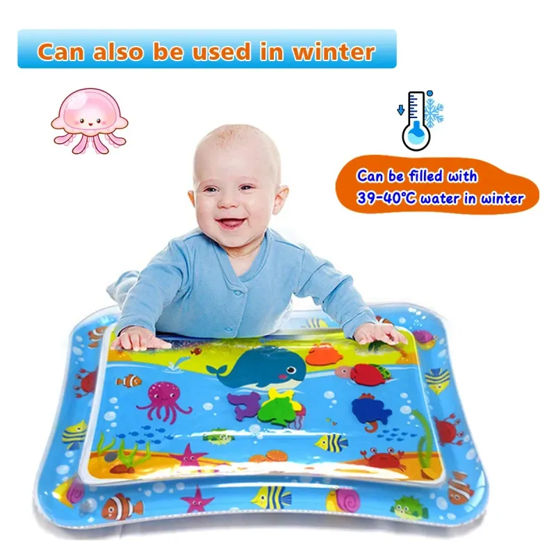 Summer Inflatable Water Mat PVC Playmat Toddler Activity Play Center Water Mat For Babies Early Education Developing Sum_voghion.com