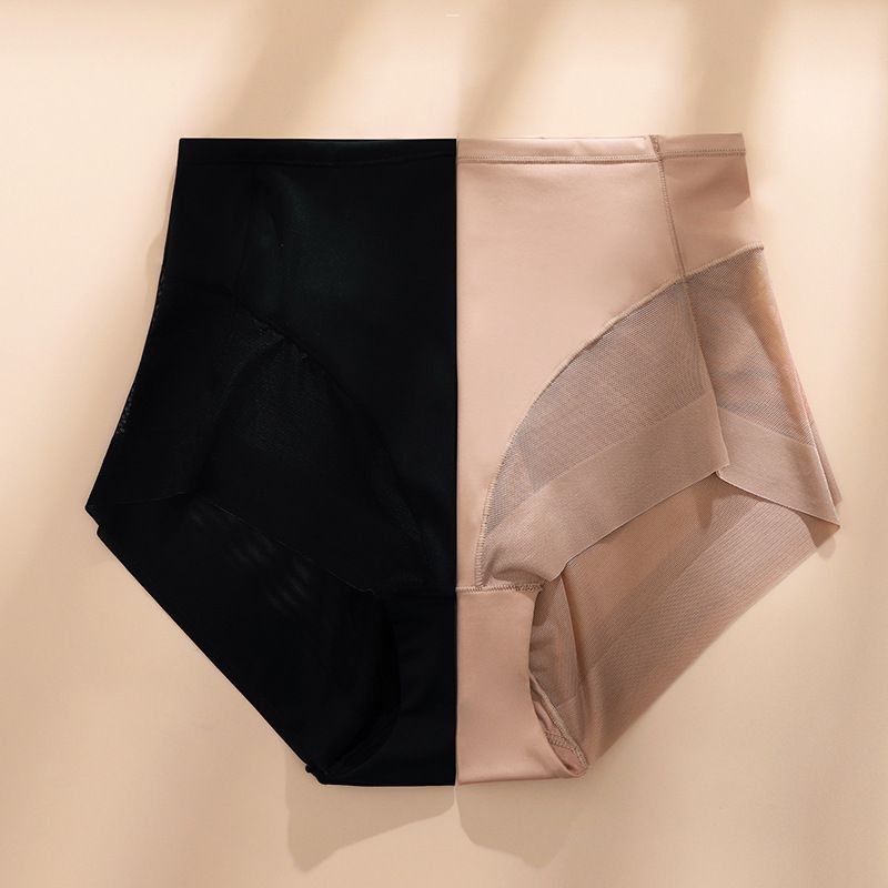 Women's Intimates Sexy Lace High Waist Large Size Abdomen Lifting Hip Breathable Pure Cotton Crotch Girls Briefs_voghion.com