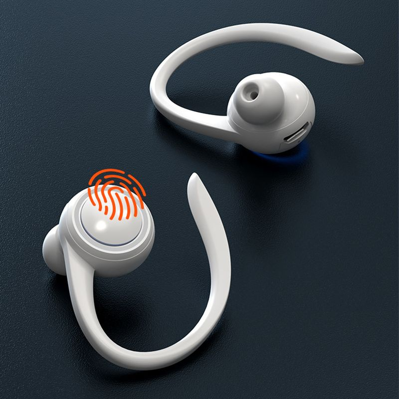 Fone de ouvido estéreo Bluetooth 5.2 à prova d'água de alta fidelidade sensível para praticar esportes_voghion.com