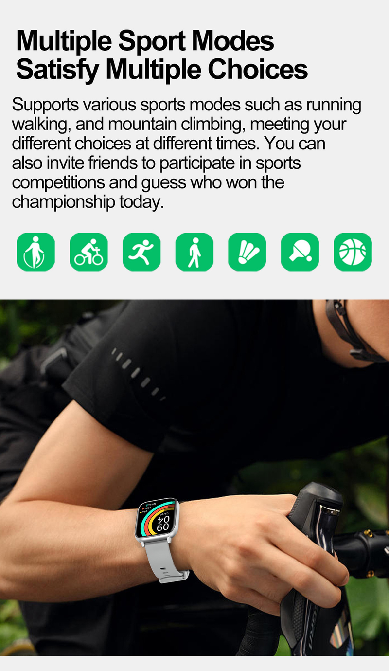 New H9 Smart Watch Health Monitoring Bluetooth Call Watch Sports Heart Rate Blood Oxygen_voghion.com