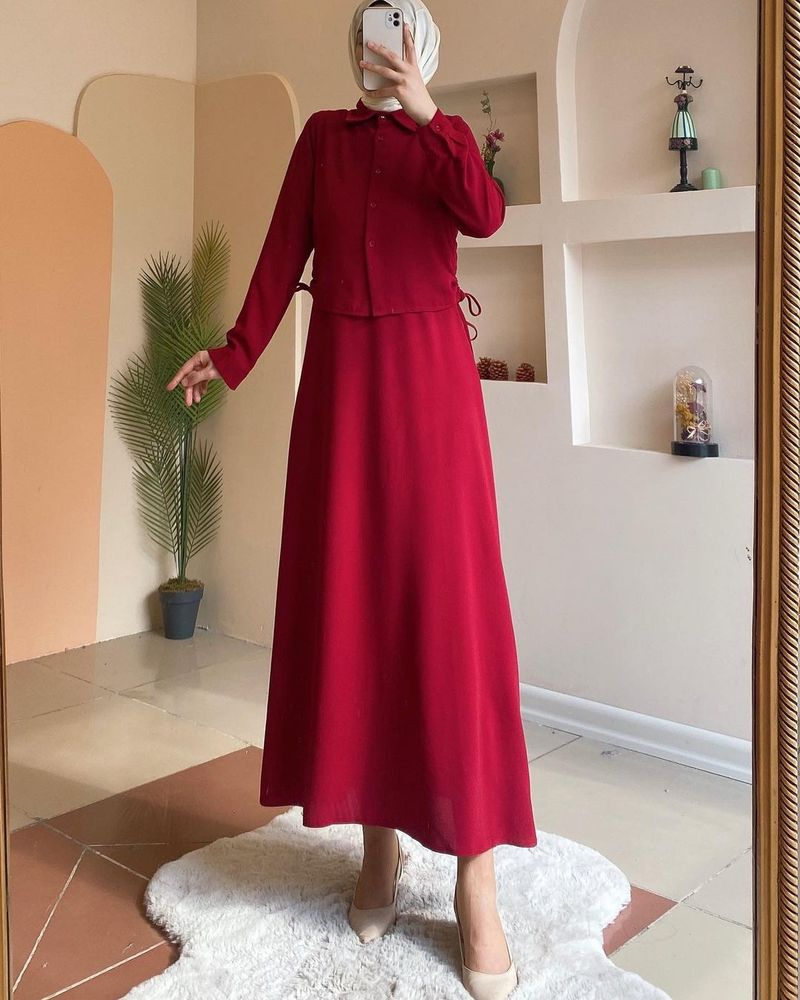 Women's Clothing Long Sleeved Shirt Temperament Women's Long Skirt Skirt Suit_voghion.com