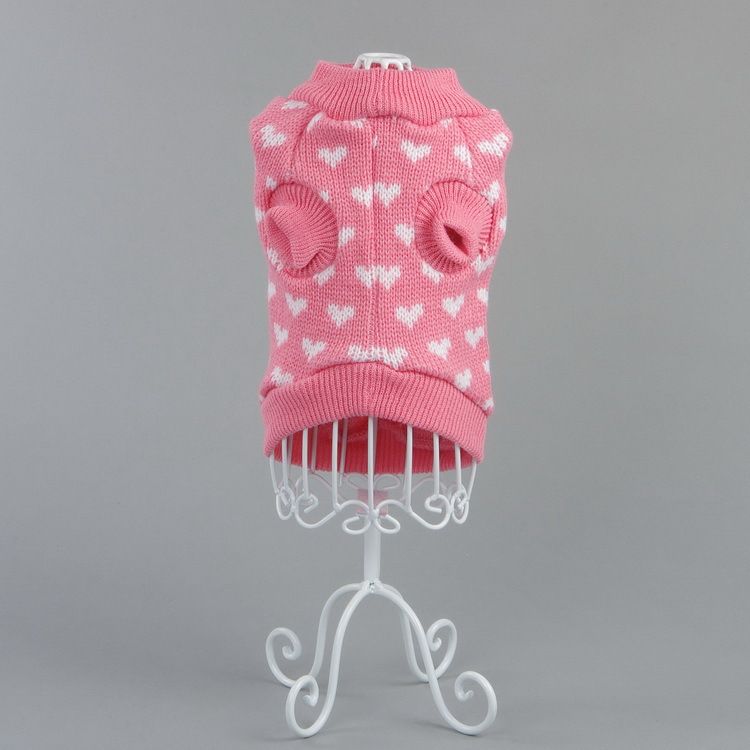 Chicdog Pet Sweater Dog Heart-shaped Knitted Clothes Heart-style_voghion.com