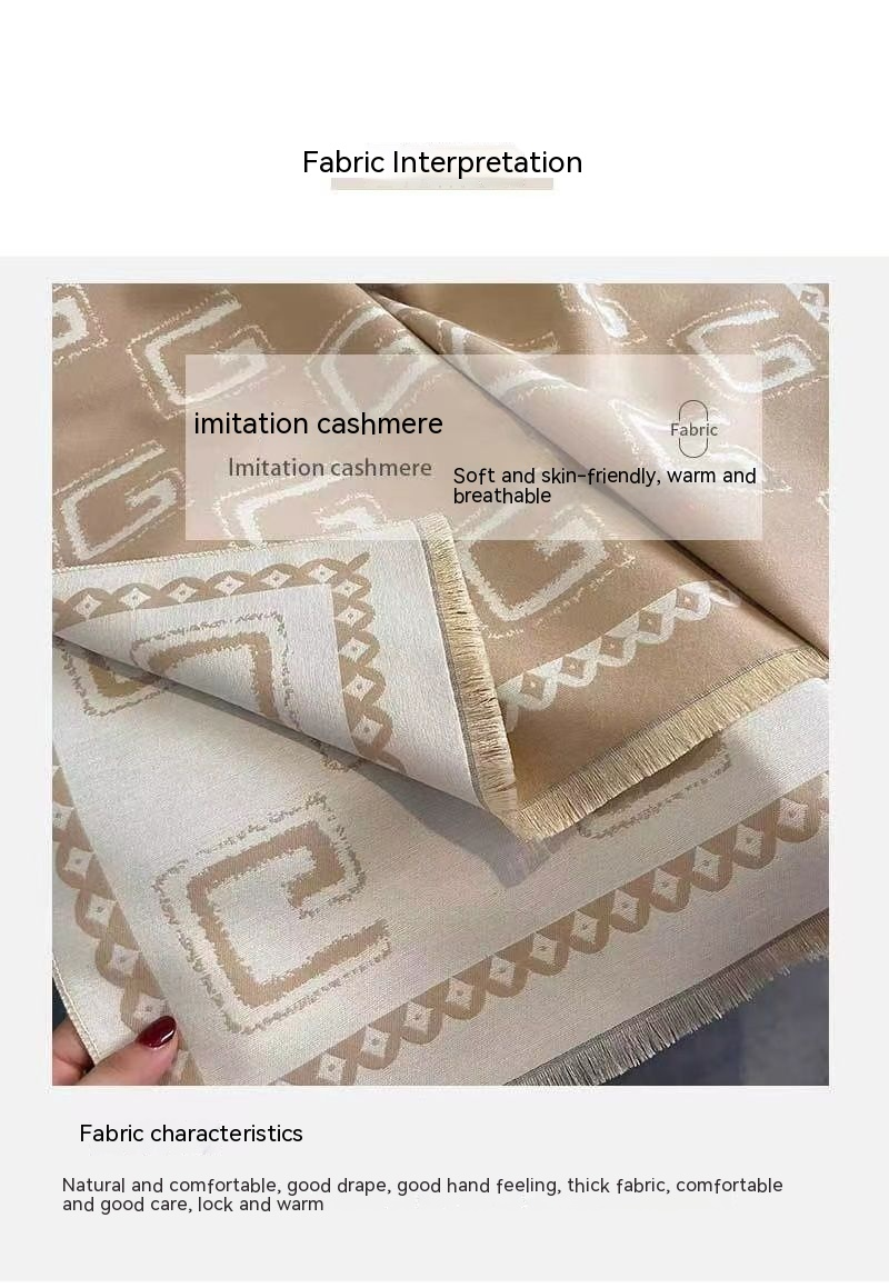 New Fashion Anti Cashmere Scarf for Women Confirmed Warm Temperament Student Couple Style Shawl Wrapped Over Winter_voghion.com