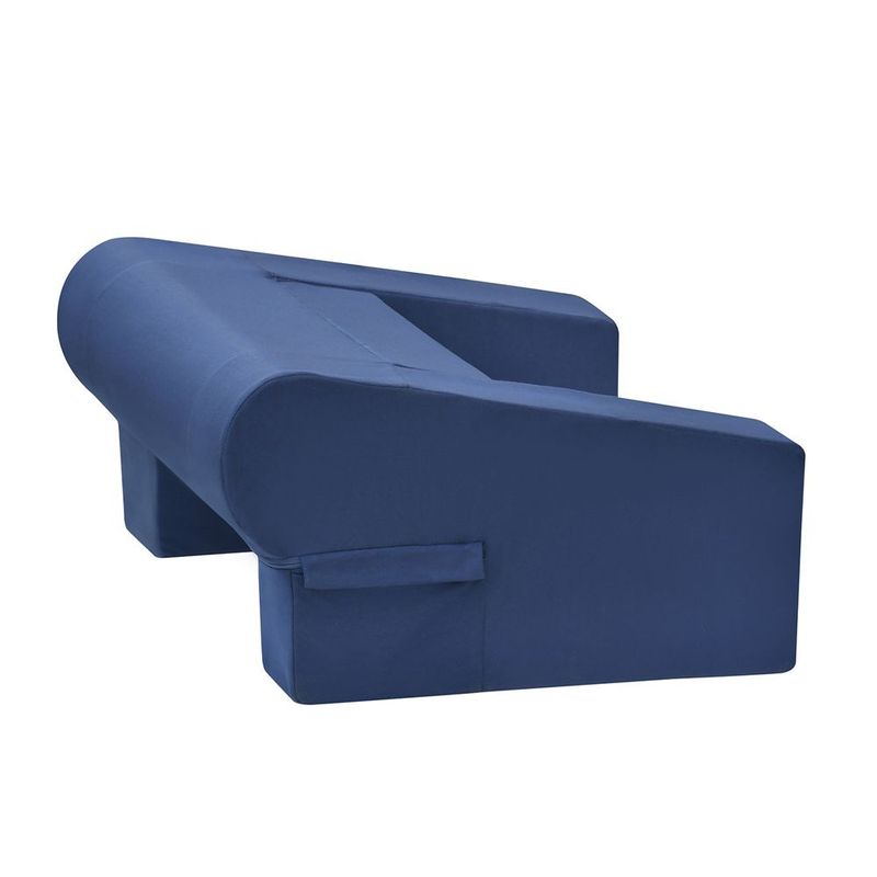 Reading Pillow For Gaming Lap Desk With Side Pocket,Navy Blue_voghion.com
