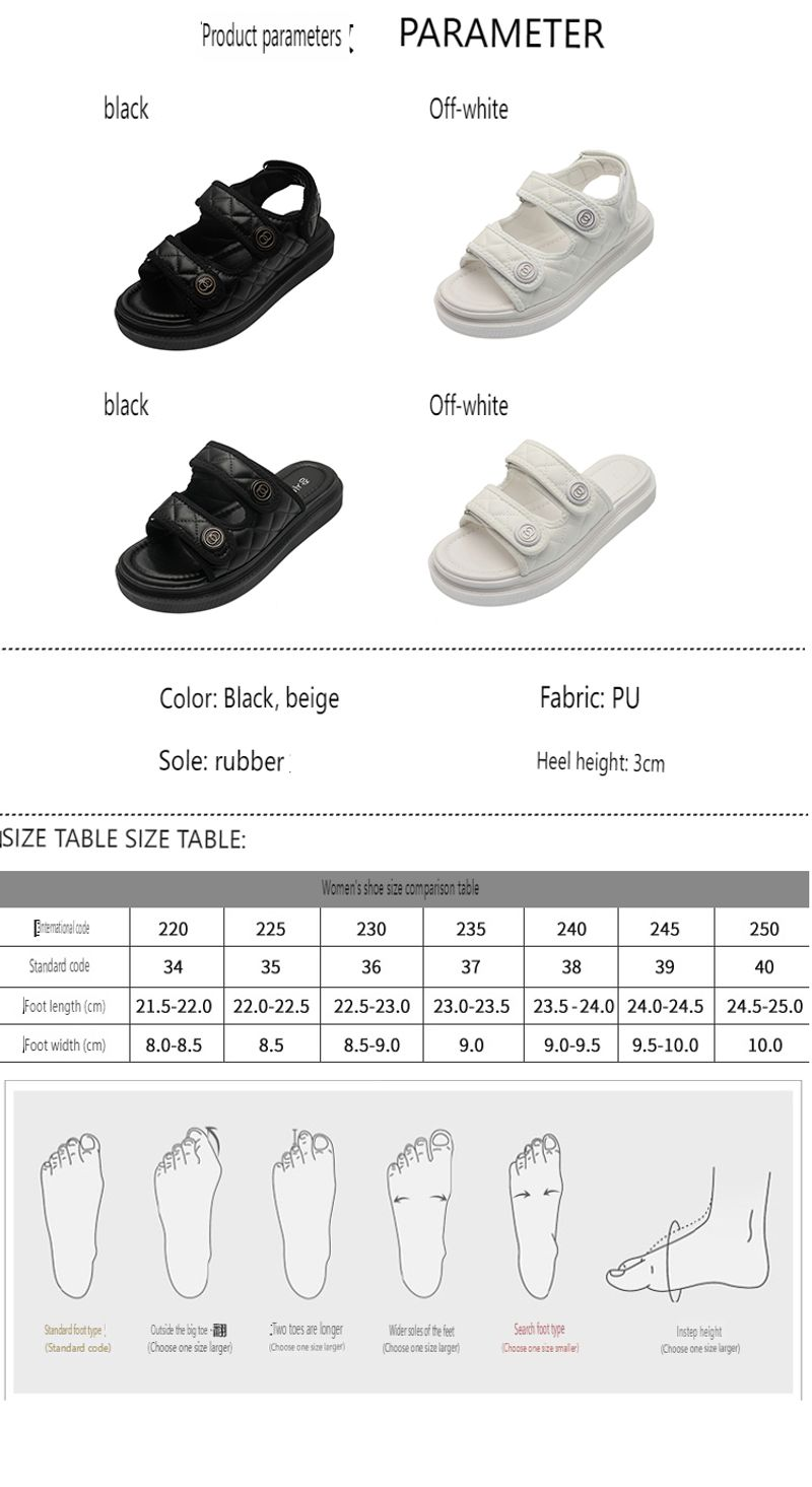 Xiaoxiangfeng sandálias 2024 novo verão estilo de fadas plataforma sola grossa aumento velcro sapatos femininos romanos_voghion.com