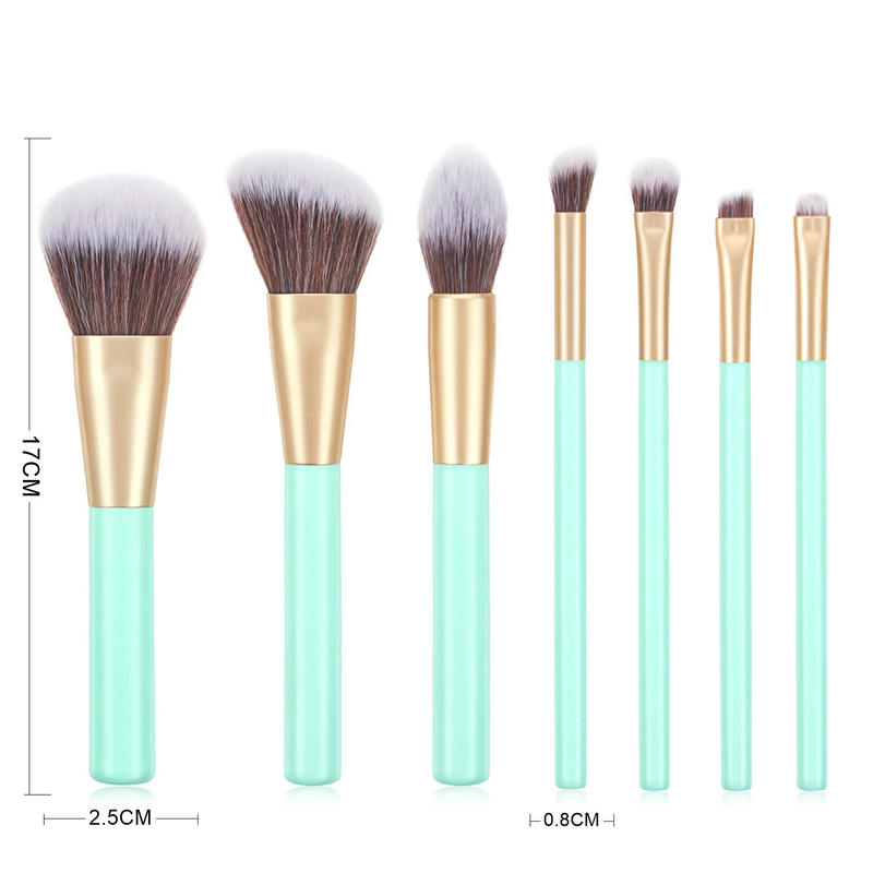7 pcs makeup brushes set makeup tools beauty brush set factory portable eye shadow brush GUJHUI_voghion.com