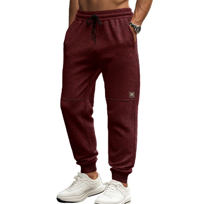 Retro-Jogginghose für Herren – Winterhose aus Jacquard mit elastischen Bündchen und verstellbarem Kordelzug (S-3XL, 4 traditionelle Farben)_voghion.com