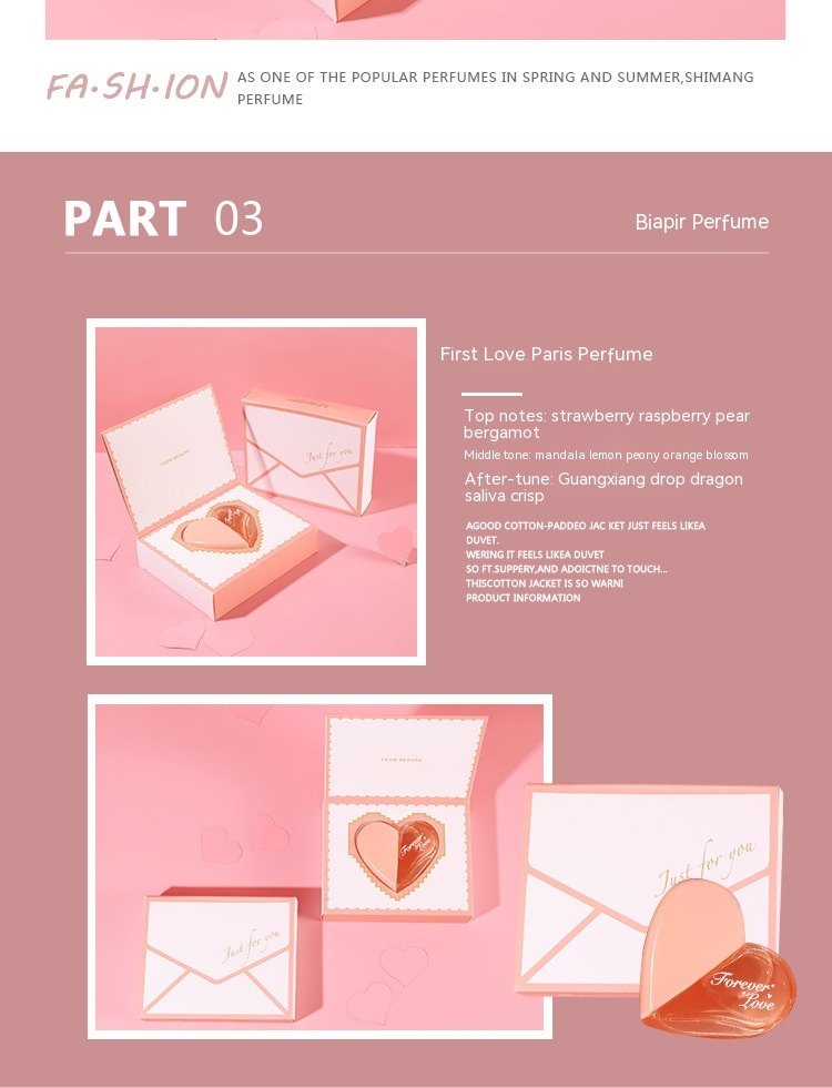 New Hot Sale Love Perfume First Love Paris Love Set Women's Persistent Fragrance Girl Student Gift Box Perfume Valentine's Day_voghion.com