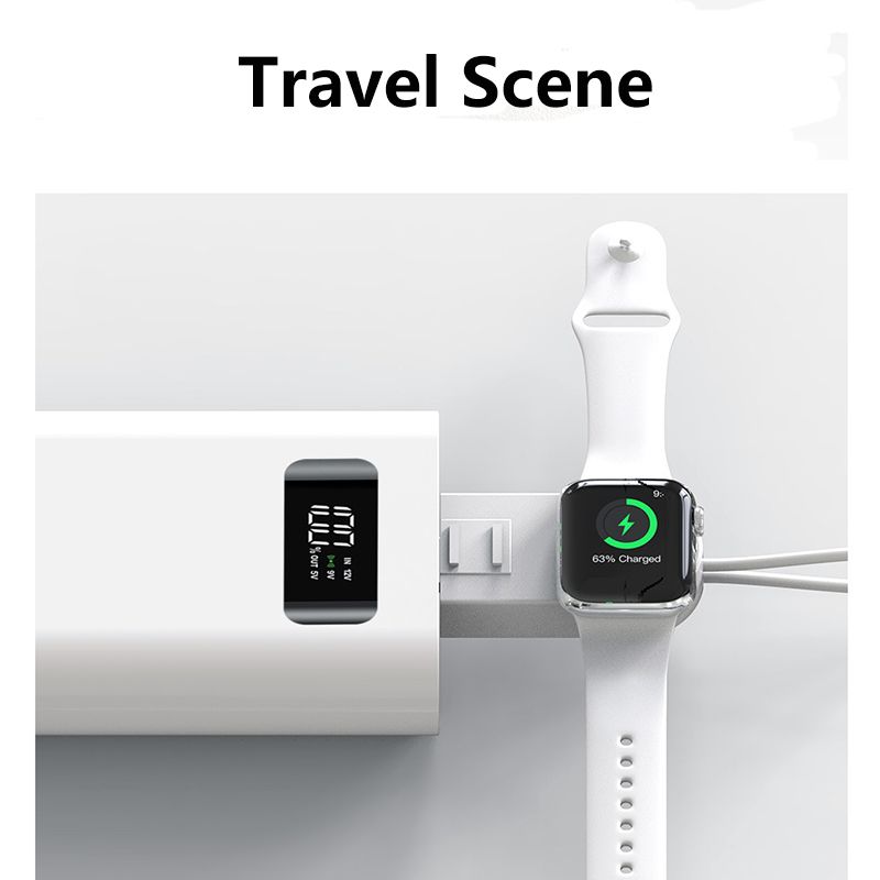 Kabelloses Ladegerät für Telefon und Uhr Serie 4 3 2 1 Magnetische schnelle kabellose Ladestation USB-Ladegerät für iWatch 1 2 3 4_voghion.com