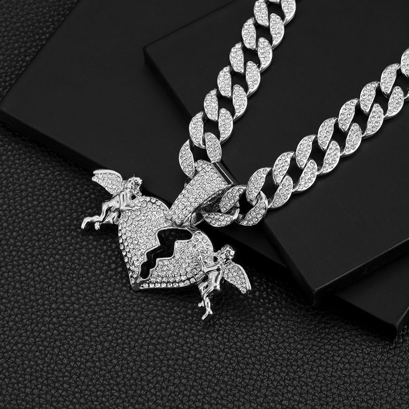 15mm kubanische Kette Engel Liebe Straße Hip Hop Stil personalisierte Mode Anhänger_voghion.com
