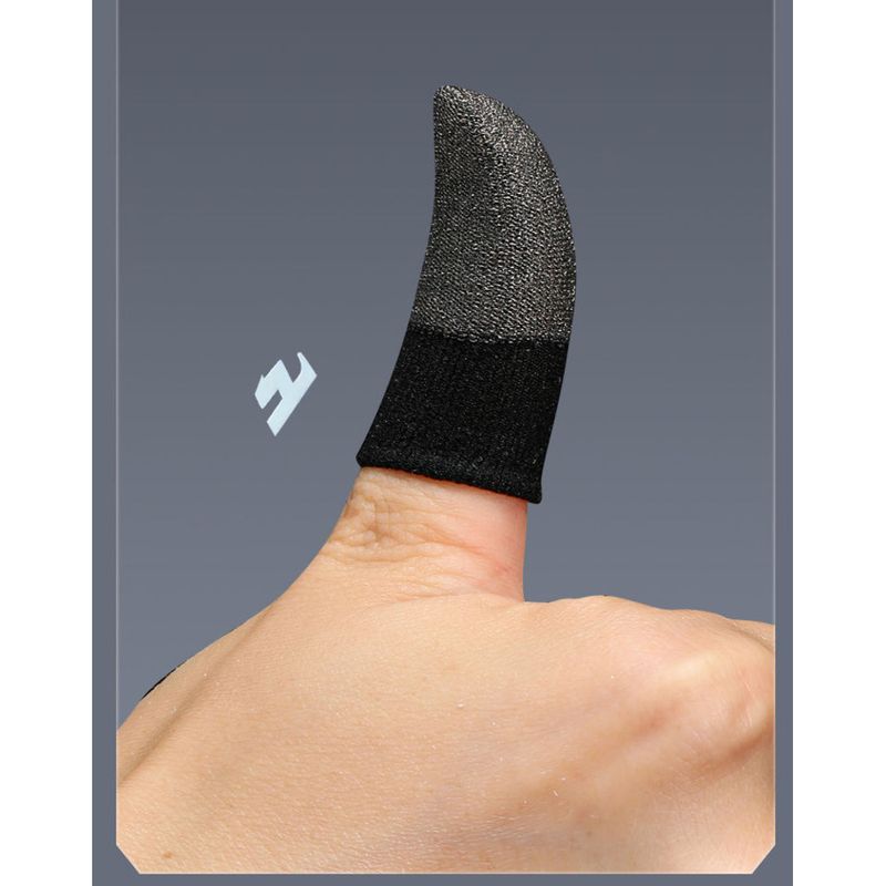 Wuyingzi 2025 Full Silver Fiber Luminous Finger Cots Silky And Sweatproof_voghion.com