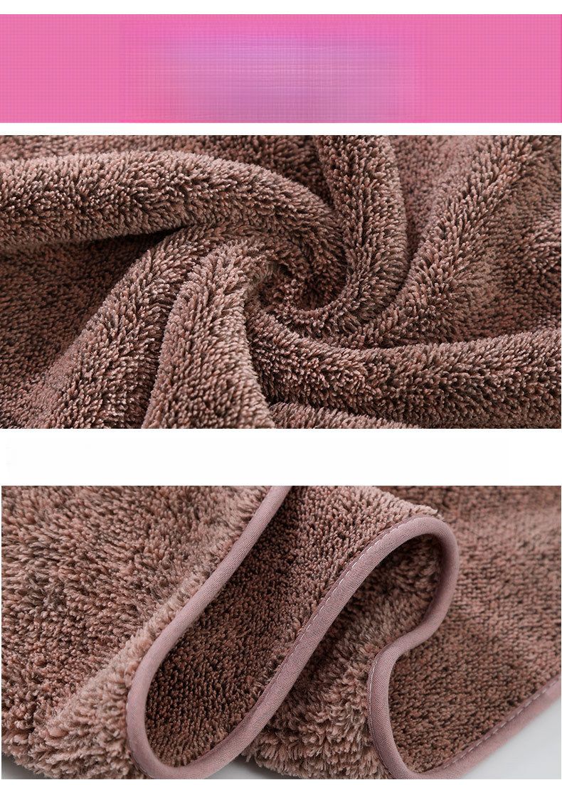 Coral Velour Women's Tie-Waist Multi-Functional Absorbent Bathrobe With Thickened Towel 2025 New_voghion.com