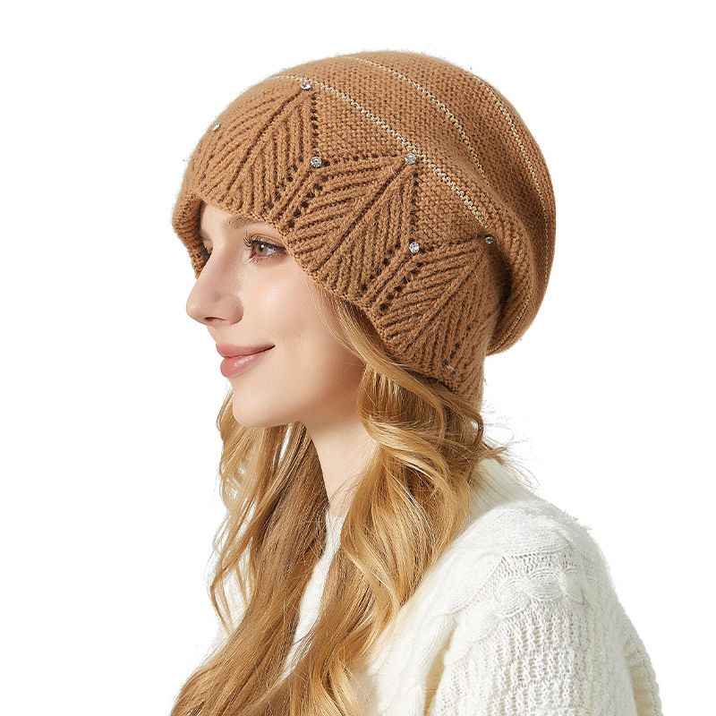 con strass, set di sciarpe foderate in pile per l'autunno e l'inverno, stile trendy e versatile lavorato a maglia, stile celebrità di Internet_voghion.com