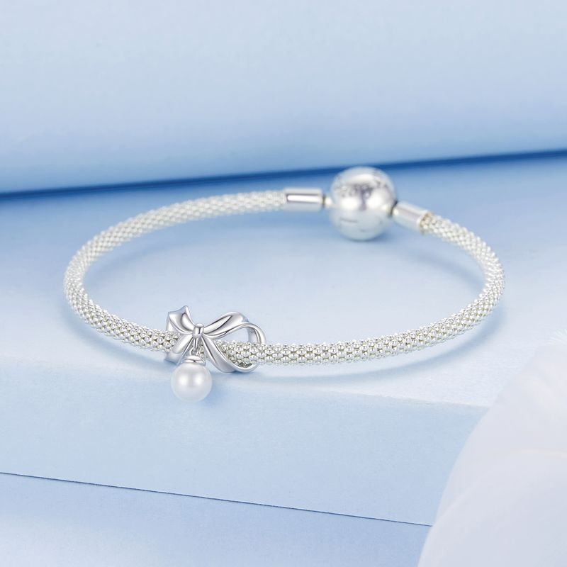 Perlen-Schleifen-Charm Sterlingsilber_voghion.com
