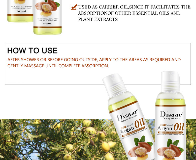 100% natural orgânico óleo de argan rosto corpo relaxamento óleo massagem hidratante hidratante melhor produto de controle de cuidados com a pele feminino_voghion.com