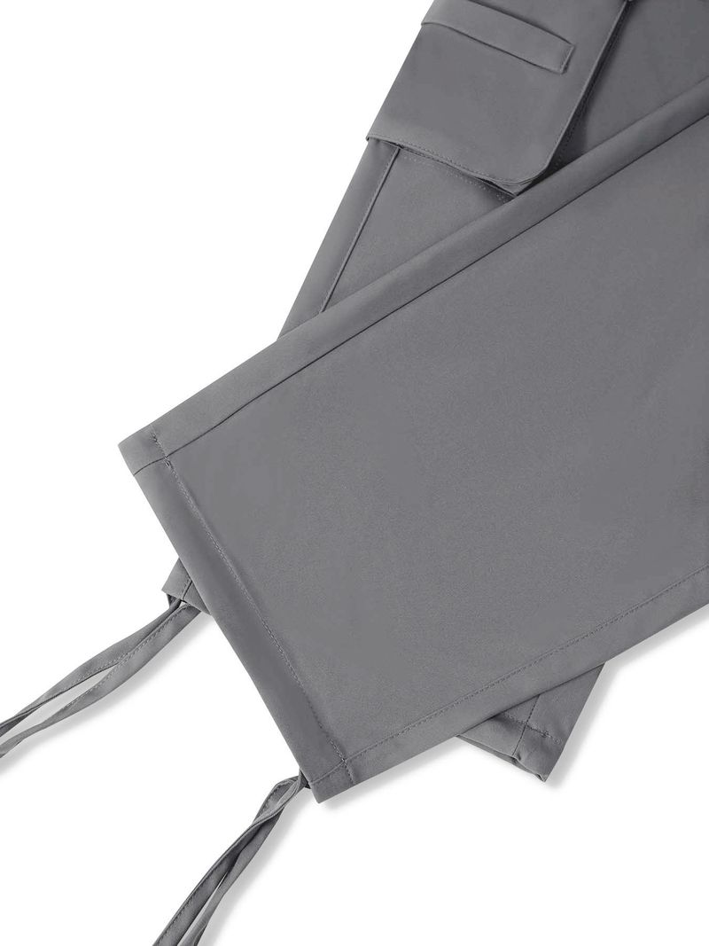 Ropa de mujer, monos casuales, pantalones tácticos retro con múltiples bolsillos_voghion.com