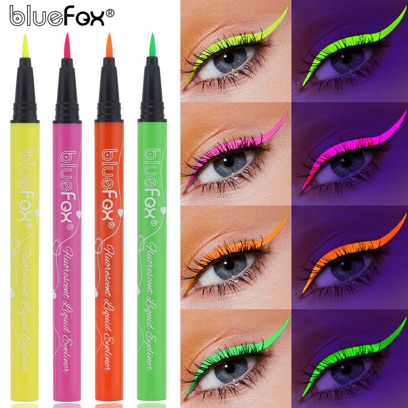 6-color Halloween Color Fluorescent Eyeliner Luminous Liquid Pen Lasting_voghion.com