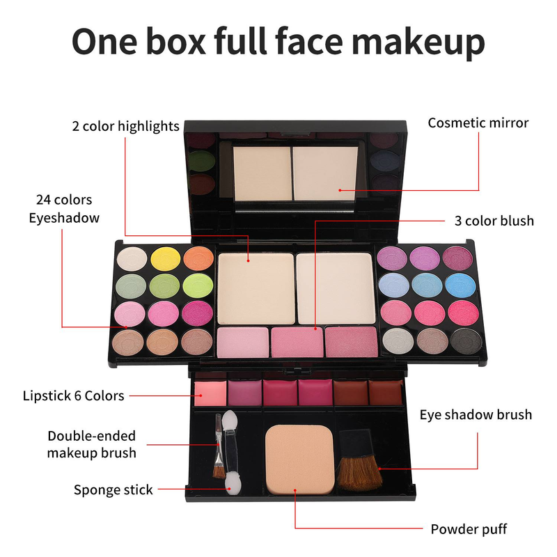 35 farbe perle lidschatten make-up platte nude make-up wasserdicht set kombination_voghion.com