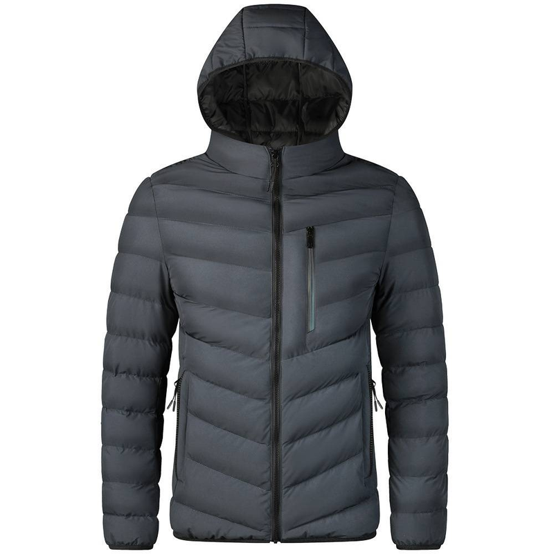 Men's Clothing Cotton Padded Hooded Jacket Large Goods Into The Warehouse Plus Velvet Thickened Multi Pocket Cotton_voghion.com