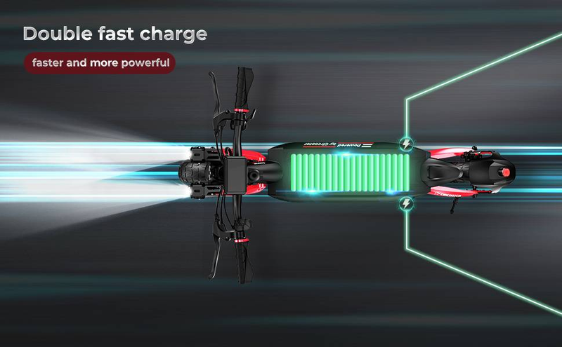 CIRCOOTER R3 Összecsukható Elektromos Roller, 10 hüvelykes Terepjáró Gumiabroncs, 800 W-os Motor, 48 V 15 Ah Akkumulátor, 45 km/h Max Sebesség_voghion.com