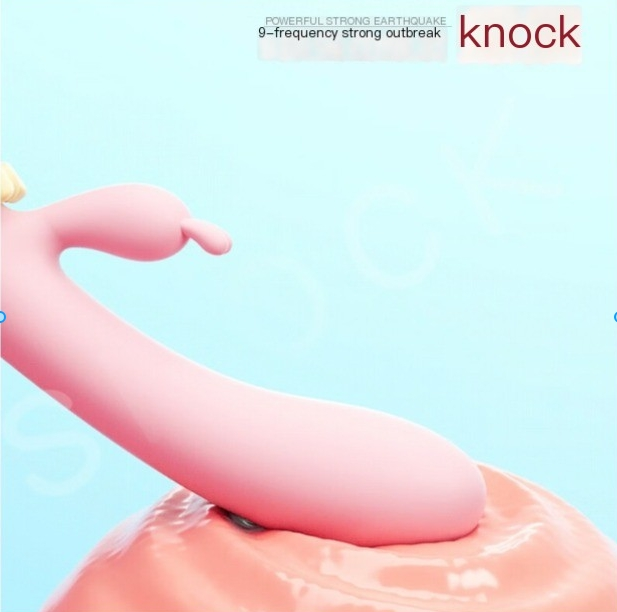 Vibration Stick Masturbation Massage Stick Moon Rabbit Soft Sticky Stick Double Shock Vibration Stick Emotional Release Tool Small Toy_voghion.com