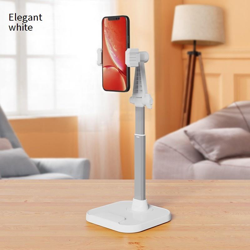 Universele verstelbare telefoonstandaard voor op het bureau - Meerdere kijkhoeken, zware voet, draaibare houder compatibel met (zwart/wit/roze/groen)_voghion.com