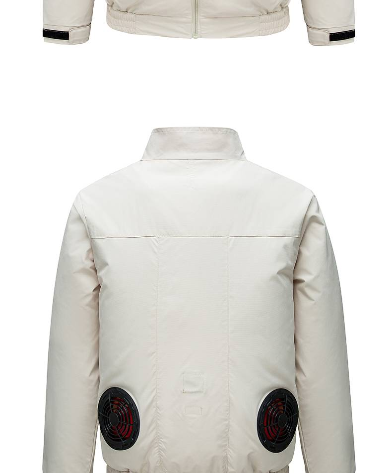 Kühlende Arbeitsjacke für Herren mit eingebautem Ventilator, wiederaufladbar, Sicherheitsarbeitskleidung für den Sommer zum Schweißen und Bauen – atmungsaktive Kleidung zum Wärmeabbau_voghion.com