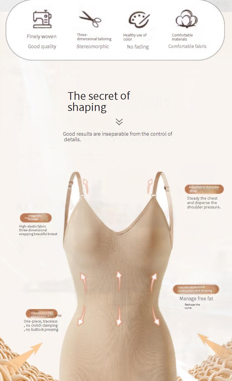 Nahtloser Shapewear-Bodysuit – Bauchkontrolle mit hoher Taille und Po-Lifting, schlankmachender Ganzkörper-Bodysuit mit Riemchen (Übergröße XXXL, Schwarz/Haut/Kaffee)_voghion.com