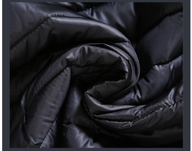 Leichte Herrenweste mit abnehmbarer Kapuze – Slim Fit Pufferjacke aus Polyester für lässige Winterkleidung (Schwarz/Rot/Khaki, L-7XL)_voghion.com