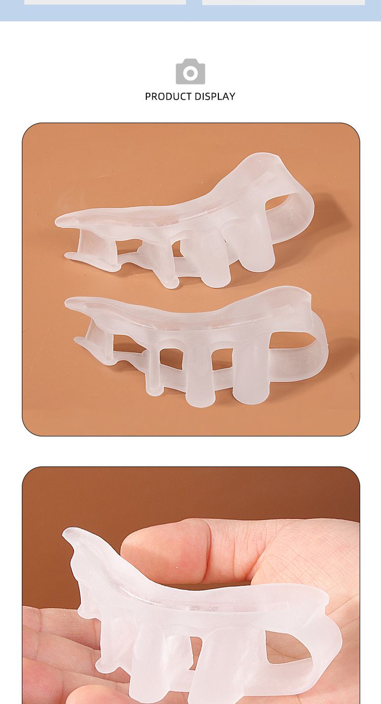 Soft Silicone Toe Separators For Overlapping Toes, Bunion Relief & Foot Pain - Breathable & Comfortable Toe Spacers For Men & Women_voghion.com