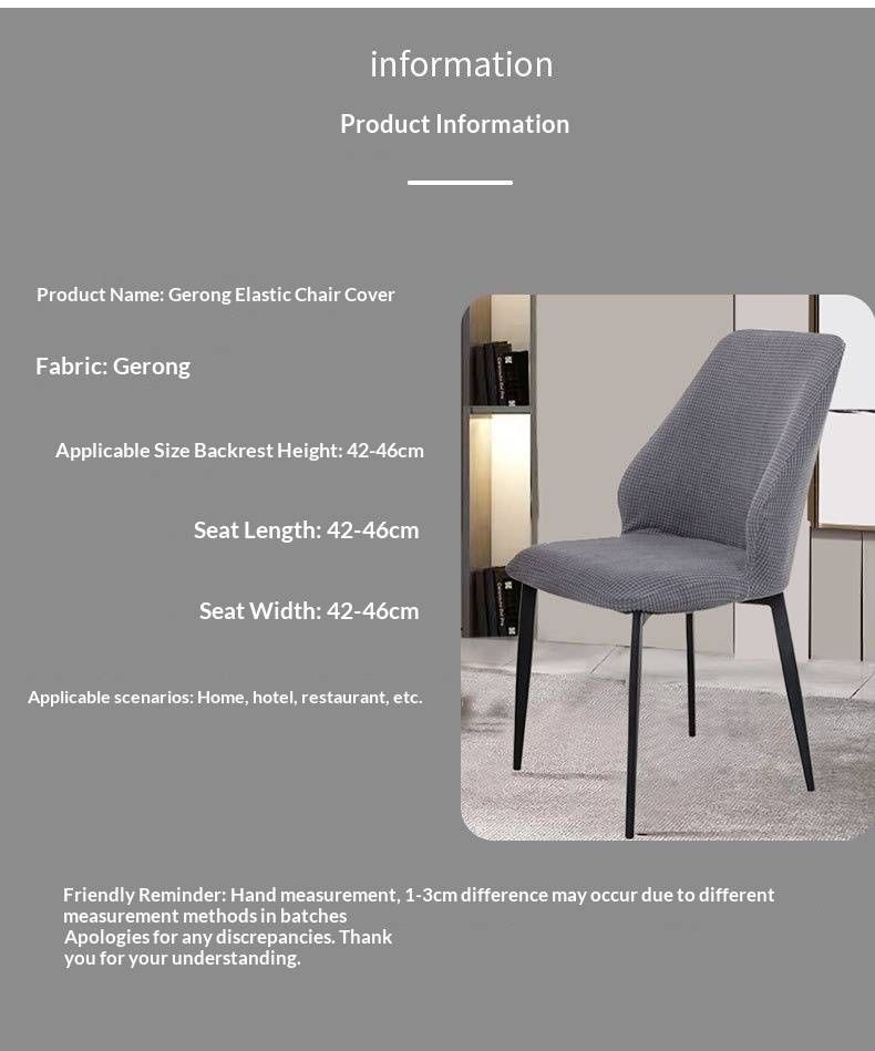 Coprisedie elasticizzati in jacquard – Vestibilità universale per sedie dalla forma unica, poliestere di alta qualità, antiscivolo e antipolvere_voghion.com