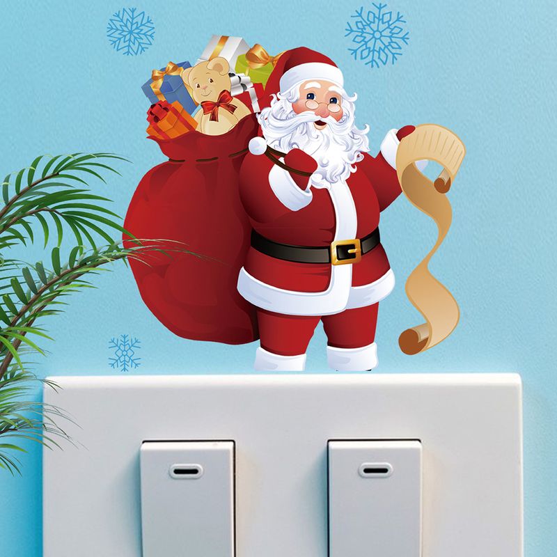 Luminous Santa Claus switch AFG3620 custom decorative wall sticker_voghion.com