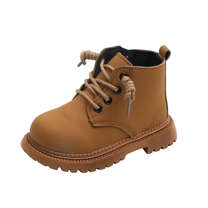 Autumn And Winter New Children's Martin Girls' Shoes, British Leather Short Boots, Boys' Boots_voghion.com