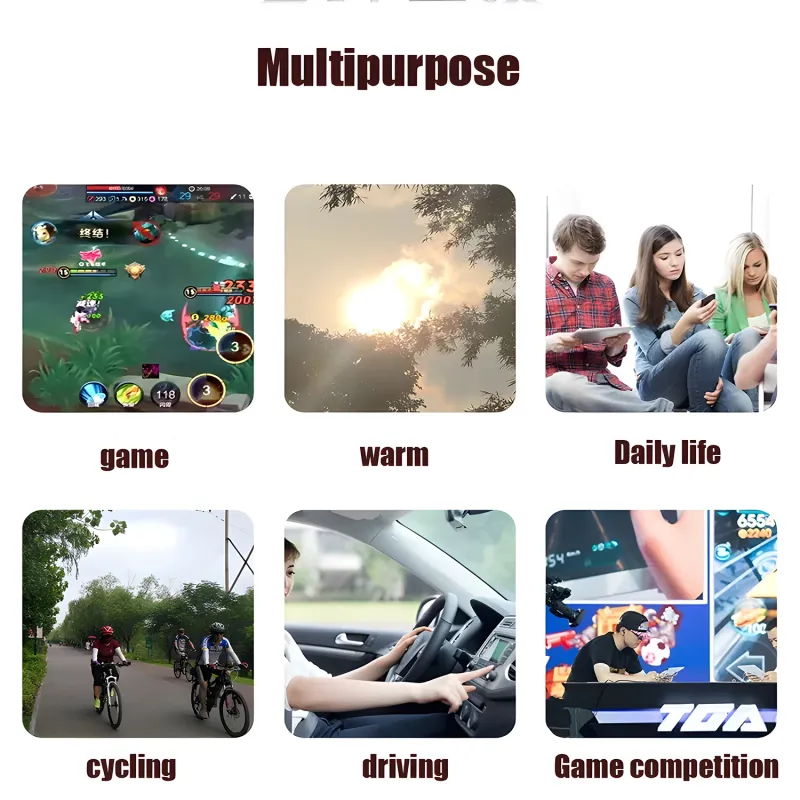 1/2Pair Game For Gamers Sweatproof Anti-slip Touch Screen Finger Sleeves Breathable Mobile Gaming Gloves_voghion.com