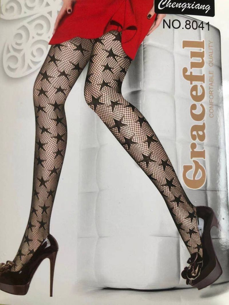 2024 Medias negras ahuecadas prensadas en caliente Jk Pantalones de malla sexy Letras grandes atractivas Calcetines de red de pesca con lazo_voghion.com