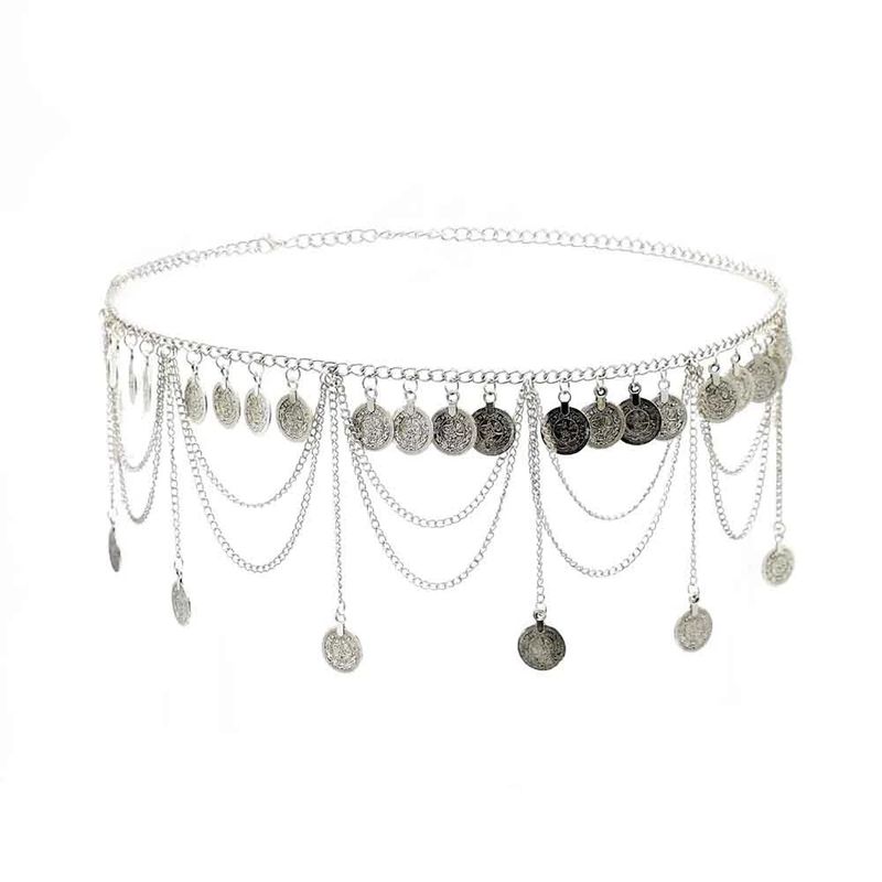New Bohemian Waist Chain Hanfu European and American New Coin Tassel Waist Accessories Women's Exotic Belly Dance Waist Accessories_voghion.com