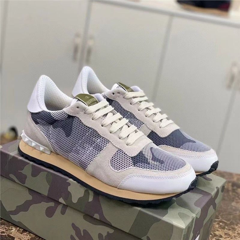 Stilvolle, trendige, niedrig geschnittene, lässige Sportschuhe im Farbblockdesign für Herren mit atmungsaktiven und stoßdämpfenden Nieten zum Laufen_voghion.com