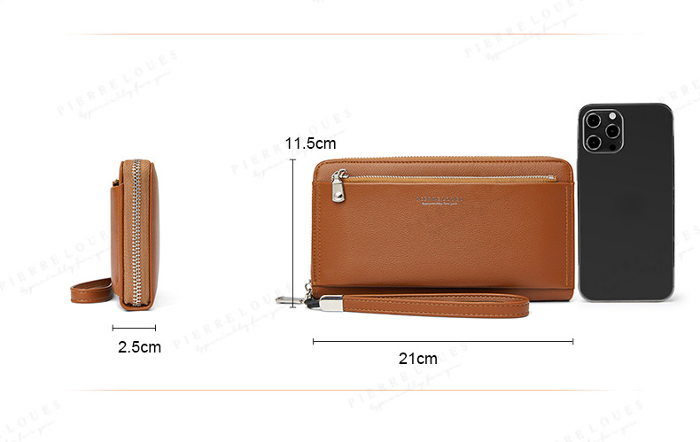 Women's Wallet 2024 New Letter Simplified Long Card Bag Wallet Multi Functional Large Capacity Handbag_voghion.com