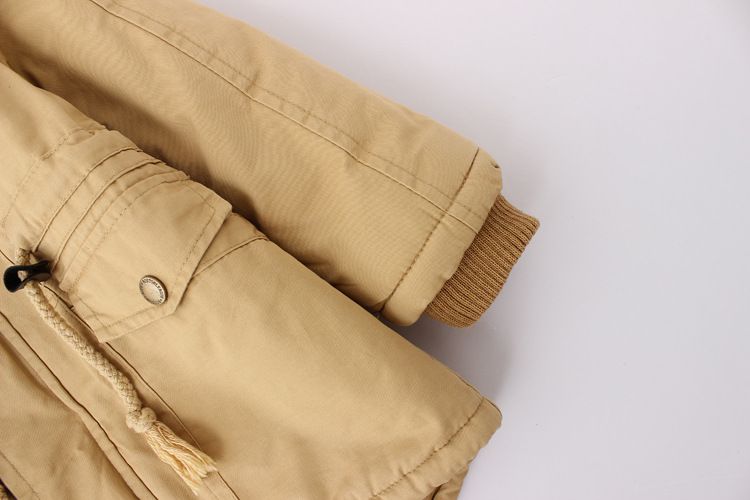 Abbigliamento per bambini, giacca a vento con cappuccio e cappuccio in velluto spesso, antifreddo, invernale, in cotone per bambini_voghion.com