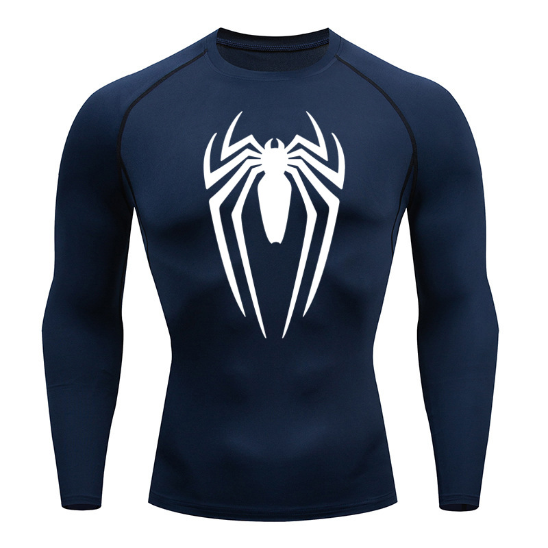 Man's Clothing Men's Fitness Running Tight Round Neck T-shirt Compression Quick Drying Clothes_voghion.com
