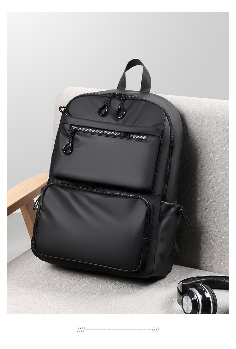 Men's backpack, simple high-capacity travel, casual, computer backpack, fashionable trend, student backpack_voghion.com