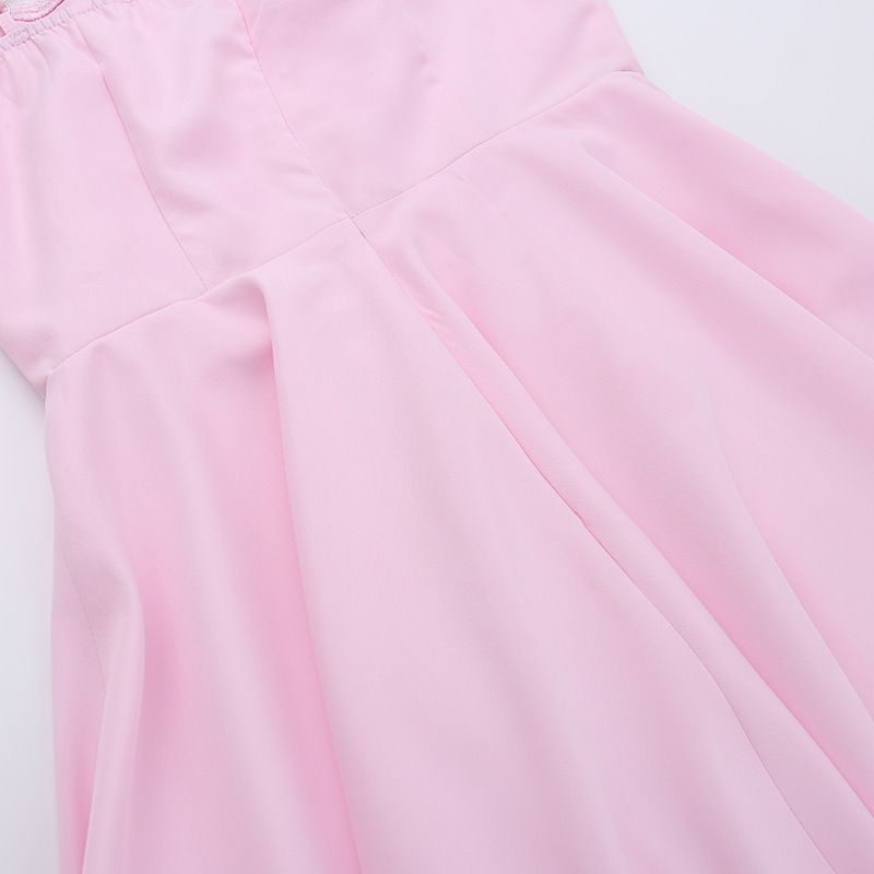 Elegantes V-Ausschnitt-Korsett-Midikleid mit Bügeln und A-Linien-Silhouette – Schlankmachendes Sommer-Basic für Damen_voghion.com