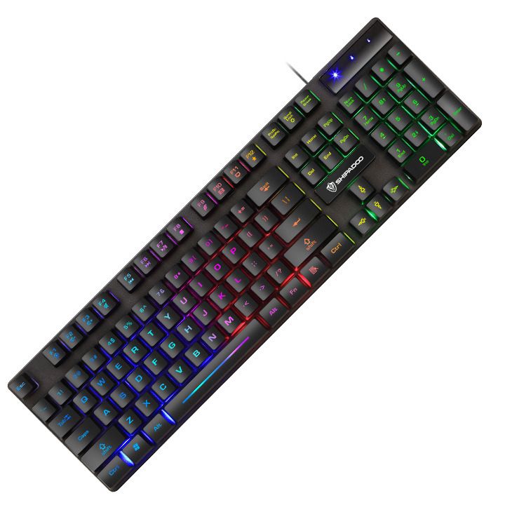 Wired USB Luminous Set Real Mechanical Feel Gaming Computer Keyboard Mouse Kit_voghion.com