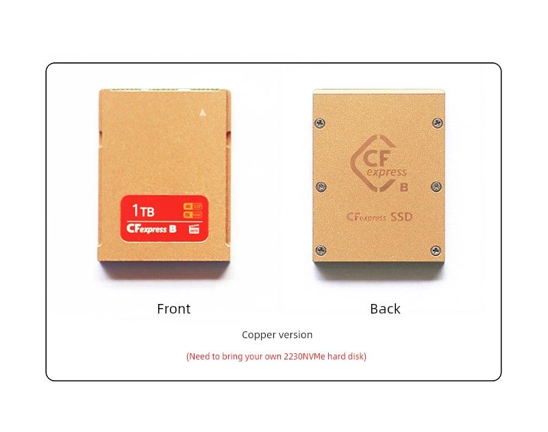 Red Copper Aluminum Alloy Metal CFe-B Kit Type B Card DIY Nikon Z6/Z7/Z9 Canon R5/3_voghion.com