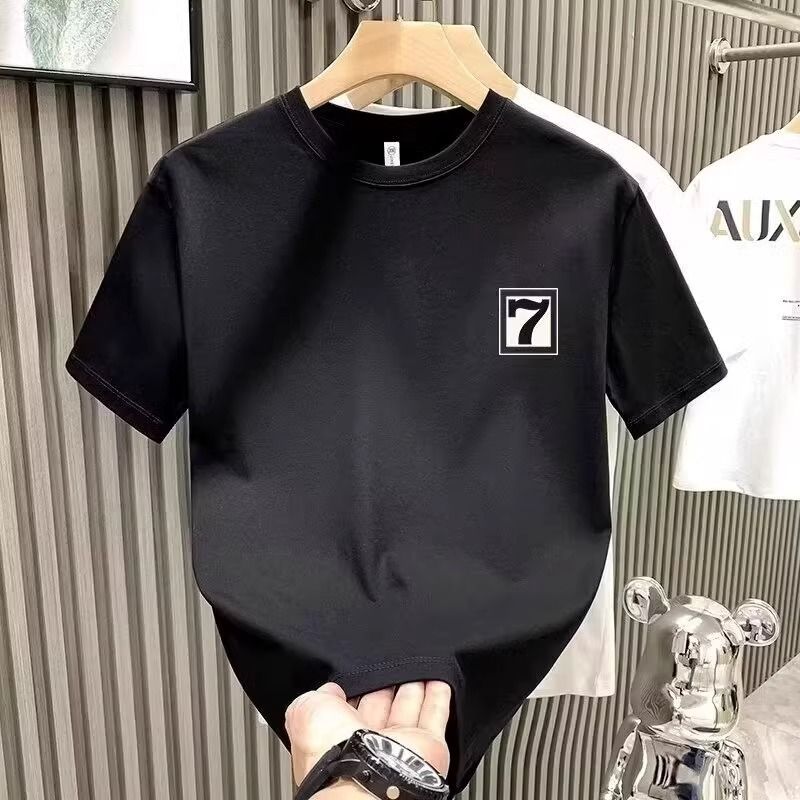 Herrenbekleidung Mode Kurzarm-T-Shirt für Männer im koreanischen Stil Trendy Casual Jugendoberteile Halbärmeliges vielseitiges Unterhemd_voghion.com
