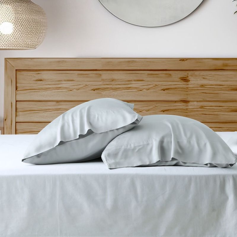 Bamboo Fiber Envelope Pillowcase Pair Cool Breathable Sweat Absorbent Hotel Linen Dedicated 48*75 Pillow Core Protective Cover_voghion.com