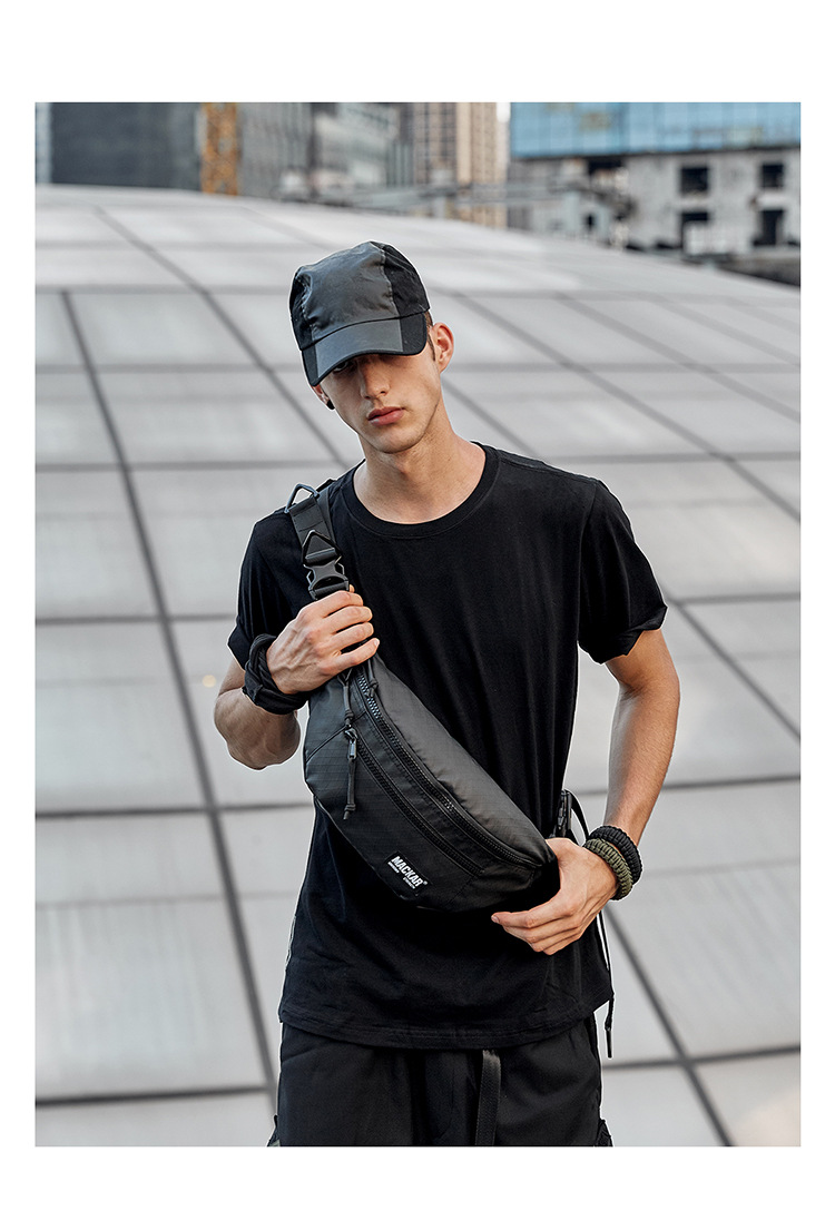 Fashionable new sports waist bag, single shoulder crossbody waterproof outdoor travel multifunctional bag_voghion.com