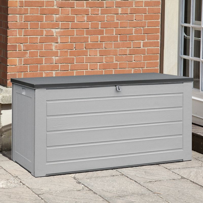 Storage Box Plastic Garden, 3 Sizes- 190L,680L Or 830L- Strapped Gas_voghion.com