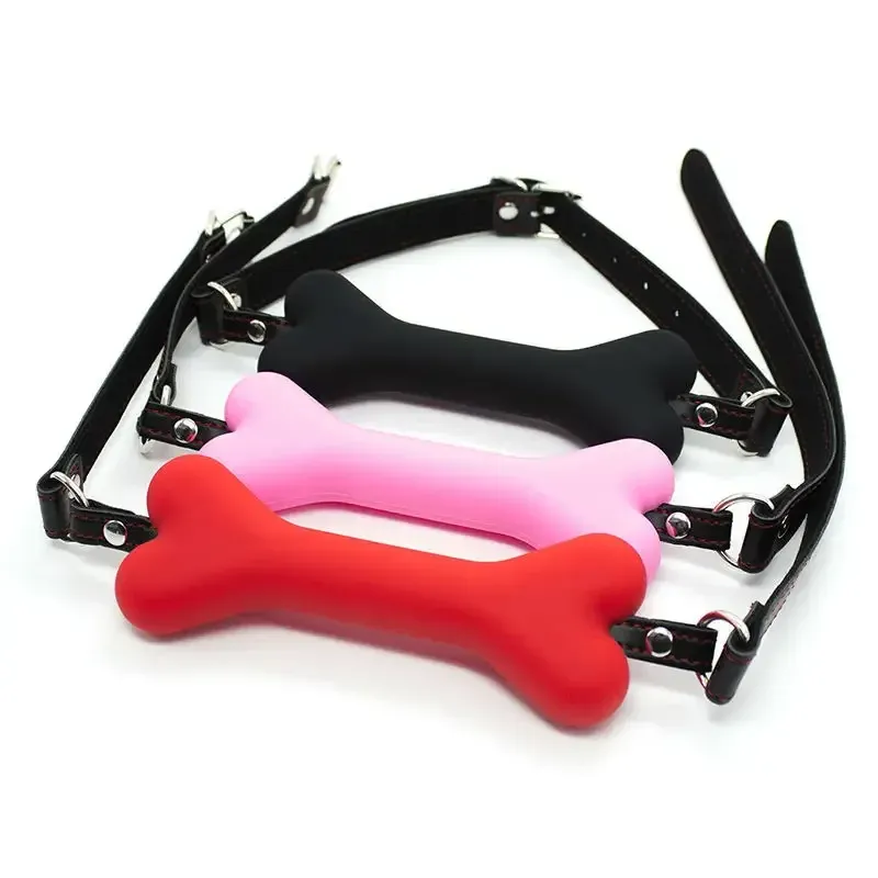 Zacht harnas siliconen hondenbot bal open mond bdsm bondage slaaf gag producten sm seksspeeltjes voor vrouwen adulttoy_voghion.com